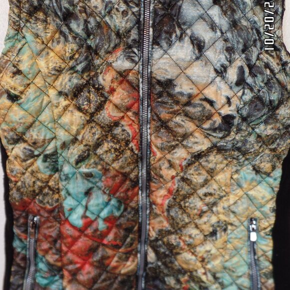 Dolcezza Wearable Simply Art Quilted Vest Multi Color Size ? - Picture 4 of 8